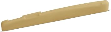 Unbleached 75 x 10 x 3.2 mm Compensated B with Slanted Bass Saddle Fits Some Post-2000 Epiphone Guitars