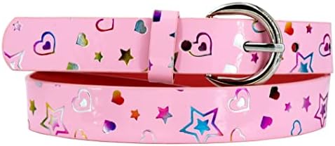 EANAGO Kindergürtel Für Mädchen | Pink Mit Streifen, Größe 65 Cm | Für Hüftumfang 57–72 Cm (6–15 Jahre)