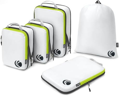 Cipway Compression Packing Cubes (5 Set) – Best Packing and Organization Travel Gift for Women