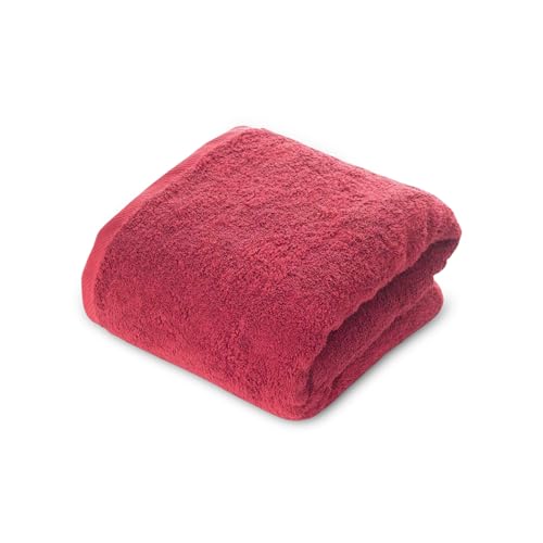 THIRSTY Towels Oversized Luxury 40x80 Bath Sheet - 100% Turkish Cotton, Ultra Soft, Thick & Absorbent Towel for Bathroom, Spa, Beach & Pool, Hotel Quality Comfort | Wine, Burgundy Red