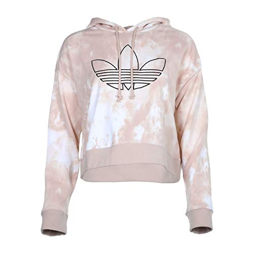 Image of adidas Originals Women's All Over Print Crop Hoodie Multicolor X-Large
