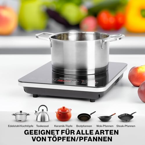Induktionskochplatte ProfiCook Einzelkochplatte PC-EKI 1062