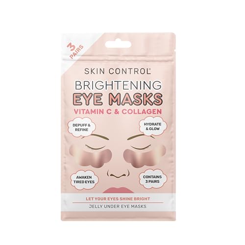 Skin Control Brightening Eye Masks with Vitamin C & Collagen for Hydration and Radiance