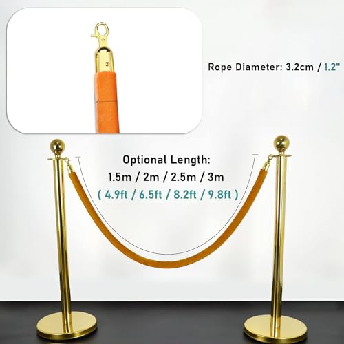Luxuoso controle de multidão de veludo para tapete vermelho, feiras, grandes aberturas, barreiras de