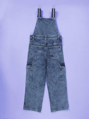 Image of KiddoPanti Boys Denim Dungaree Pant