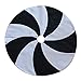 X.Sem 50" Patchwork White and Black Lollipop Design Christmas Tree Skirt Home Holiday Decoration (50 inch)