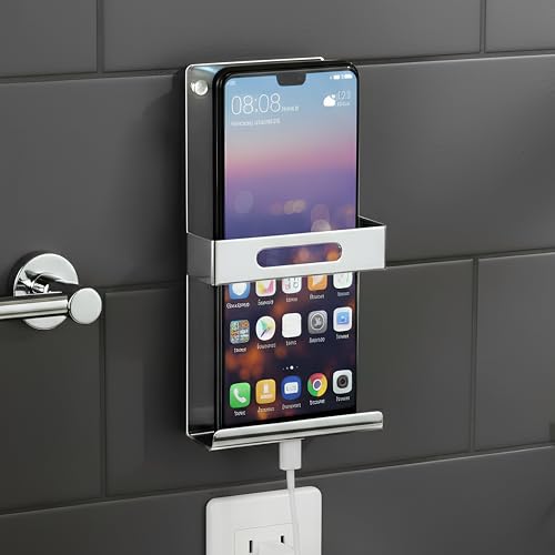 Image of Plantex (Primax) Stainless Steel Multipurpose Mobile Phone Stand /Holder /Remote Holder for Home & Office - Chrome