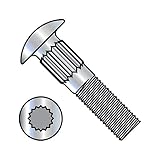 5/16-18X2 Ribbed Neck Carriage Bolt Fully Threaded Zinc (Pack Qty 500) BC-3132CR by Shorpioen - Made in USA
