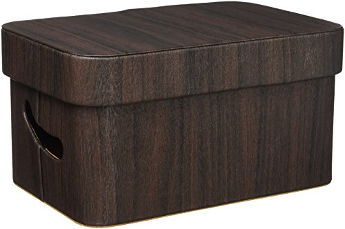 東洋ケース 収納ボックス ルコット レギュラー ふた付き ブラウン RCT-FBR-BR