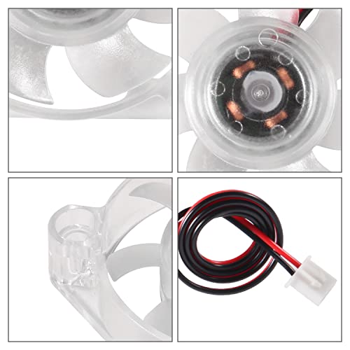 Aediko 6Pcs 4010 Fan 3D Printer Fan Dc 12V Mini Brushless Cooling Fan 40X40X10Mm Hydraulic Bearing Fan Rgb Led With 2 Pin Terminal For 3D Printer, Dvr, Pc,Cpu #TOP3