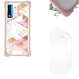 Aroepurt Funda Compatible para TCL 20 5g Funda Phone Case Cover + TPU Suave Protector de Pantalla PC Backplane + Soft Frame KB-FSGZ
