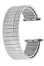 Voguestrap TX267W Allstrap 18-22mm Silver Regular-Length Thin Wide Expansion Watchband