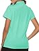 TBMPOY Women's Golf Polo Short Sleeve Shirts Lightweight Clearance Collared T Shirt Quick Dry 4-Button Aqua L