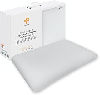 Inphysio - Ergonomisches Kopfkissen - Memory Foam Kissen - mit Bezug aus 100% Bambus Satin - Hautfreundlich und Temperaturausgleichend - Komfort & Sanfte Hautpflege