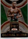 2023 Panini Select Global Icons #26 Israel Adesanya Middleweight Official MMA/UFC Trading Card in Raw (NM or Better) Condition