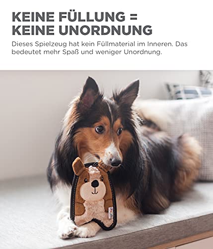 Outward Hound Invincibles Mini - Hundespielzeug - Plüschtier-Welpe - Braun - XS