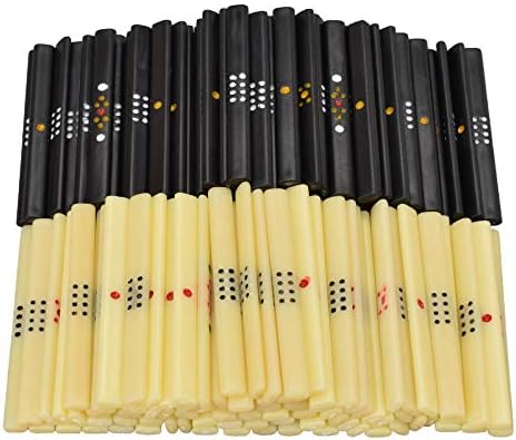 Amazon 麻雀用品 麻雀点棒 麻雀ゲーム用点棒 手積み用 一万 五千 千 百 麻雀用点棒セット 84本 ブラック 麻雀 おもちゃ