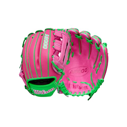 Wilson Spring 2026 José Ramírez A2000® JR11 GM 12” Infield Baseball Glove- Right Hand Throw, Flamingo/Neon Green