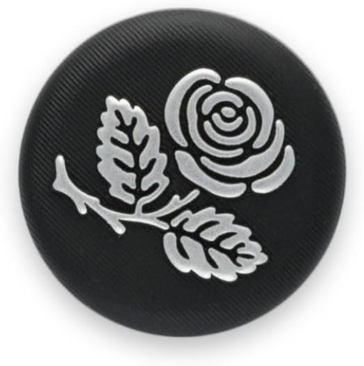 Inlaid Rose Buttons Suitable for Dressmaking - Size 25mm - Sold in Packs of 50
