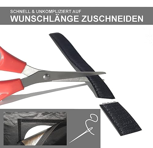 Klettband Kstar Set für Nähen und Aufnähen mit Haken- und Flauschband