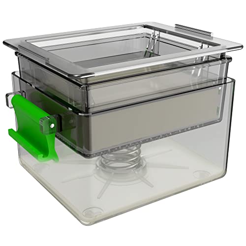 Premium Tofu Press, The Most Effective Presser to Get Water Out of Tofu Block, Built in Tofu Strainer and Drip Tray, Safe for Dishwasher and Refrigerator - Better Flavor and Texture