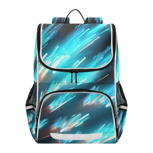 Sac à dos scolaire de grande capacité bleu pour fille garçon adolescent