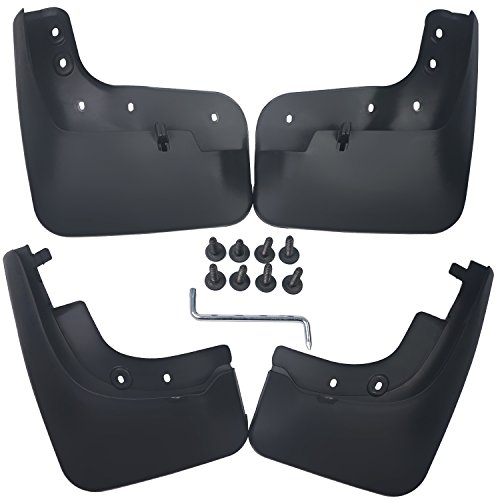 Biosp Auto Mud Flaps Splash Guards For Volkswagen Vw Tiguan 2010 2011 2012 2013 2014 2015 2016 2017 Front And Rear Fender Cover Pp-Custom Fit Black Molded 4Pcs Set #TOP11