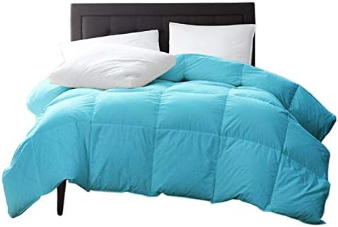New York Mercado 100% ORGANIC COTTON Comforter Luxury and Premium Quality QUILTED with Corner Tabs 500 GSM GOTS Certified 800 TC All Season Warm Fluffy Ultra-Soft Comforter Twin, Sky Blue