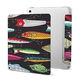 鯉幟 魚柄 iPadAir11インチ用ケース M3/M2 2025/2024 第7/6世代 iPadAir5/4用ケース 2022 2020 第5/4世代 10.9 インチ PUレザー TPU 透明バックカバー 三つ折りスタンド オートスリープ Pencil収納可能 おしゃれ