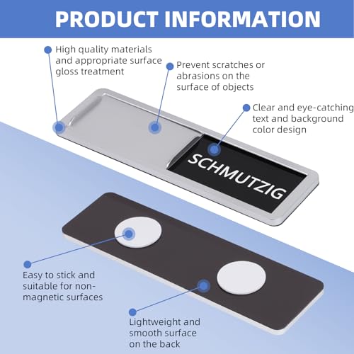 Magnete für Spülmaschine SAUBER/SCHMUTZIG Sign, Clean Dirty Dishwasher Sign, 17,8 ×5 cm Verwendet für Reinigung und Schmutz Erinnerungszeichen, Magnete Kühlschrank Modische Küchendekoration (B)