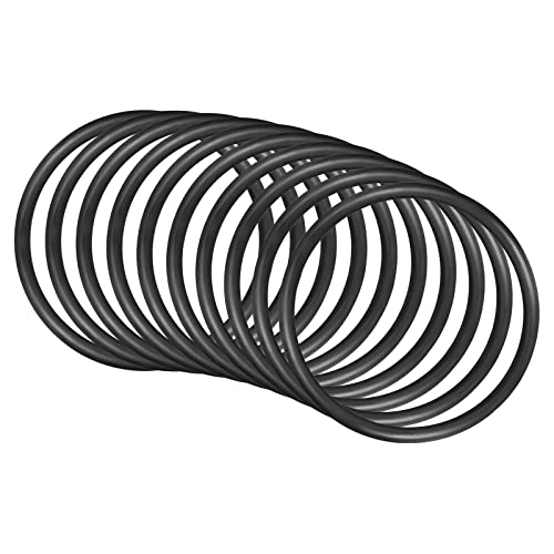 QUARKZMAN 90mm x 80mm x 5mm Nitrile Caoutchouc Joints toriques x 10 Pièces Rond Joint Rondelle pour Robinet Plomberie Réparation Étanchéité Connexion [Noir]