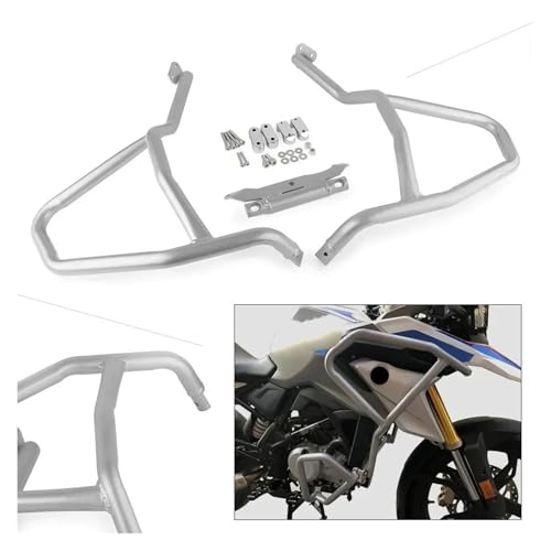 Crash Bars Extensions de Pare-Chocs Moto Argent pour Road Trip G310 - 5