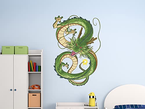 Wandtattoo Asiatischer Drache – Vinyl-Aufkleber 69x42 Cm, Chinesische Zeichen, Für Wanddekoration