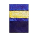 Mark Rothko Abstractionism Painter Works Untitled 44 Poster imprimé Art Print Photo Peinture Poster à suspendre Décoration familiale 50 x 75 cm