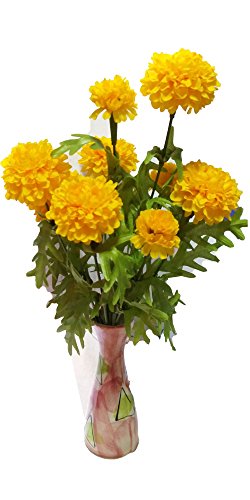 Goodgoodsthailand, Thai Artificial Yellow Marigold Bunch, Artificial Flowers, Marigold Flowers, Yellow Flowers, Marigold Yellow, Calendula Officinalis #TOP2