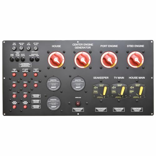 Aviara Boat Battery Switch Panel 501259B | AV40 Triple Outboard Engine