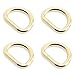 CRAFTMEMORE 6pcs D-Ring Findings Purse Belt Strap Loop Quality Finish Purse Making D Rings SCD1 (19mm (3/4
