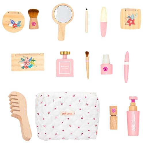 Maquillaje de madera infantil para tardes de juego de salón de belleza