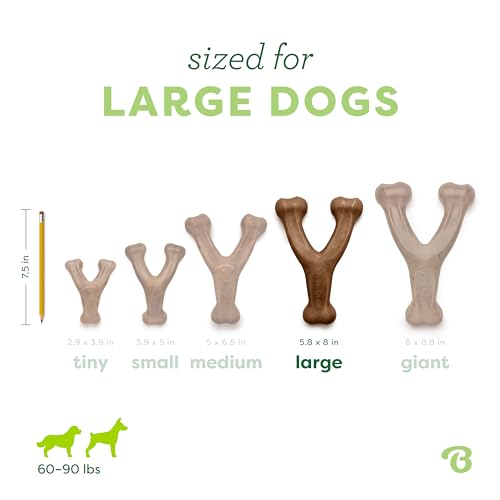 Benebone Wishbone Durable Dog Chew Toy for Aggressive Chewers, Made in USA, Large, Real Bacon Flavor by Benebone - Image 4