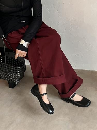 Tabi Shoes Leather Split Toe Mary Janes Sandals Alternative Non Slip Breathable Cute Y2K Kawaii Fashion Trendy Elegant Dressy Pumps Casual Office Business Summer Fall Outdoors Rave Beach3