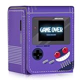 sabermaster Card Deck Box Fits for YGO MTG,100+ Card Storage Box Trading Games PU Leather Storage Premium Deck Case (Game Purple)