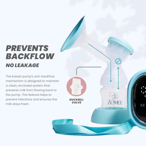 image for Zomee Z2 Double Electric Breast Pump, Portable, Hands Free Pumping Hos