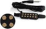 Guitar Pickup Acoustic Electric Transducer for Acoustic Guitar, Cable Length 10' (Gold)