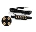 LUVAY Guitar Pickup Acoustic Electric Transducer for Acoustic Guitar, Cable Length 10' (Gold)