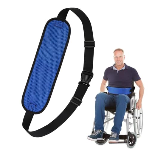 ZORVYN Rollstuhlgurt Blau mit Schnellverschluss