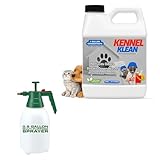 The Nature Company Kennel Klean - Dog Kennel Cleaner I 4 Gallon Mix I Natural Refresher for Dogs & Cats l Strong concentrate! All Natural. (16 oz + Half gallon pump combo)
