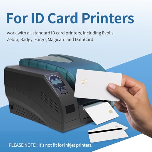 Lumanious Pacote com 10 cartões com chip SLE4442 com faixa magnética HiCo 2 Track, 8,4 mm