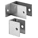 Sentry Supply 656-2891-SS Stainless Steel U-bracket and One Ear Wall Bracket, 1/2 In., Stainless Steel, Satin (Single Pack)