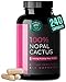 Nopal Cactus Capsules 1500mg- Organic Sun-Dried Prickly Pear Cactus Fruit Powder & Black Pepper Extract for Absorption- Natural Prickly Pear Super Supplement- Fiber, Vitamins and Minerals 240 Capsules