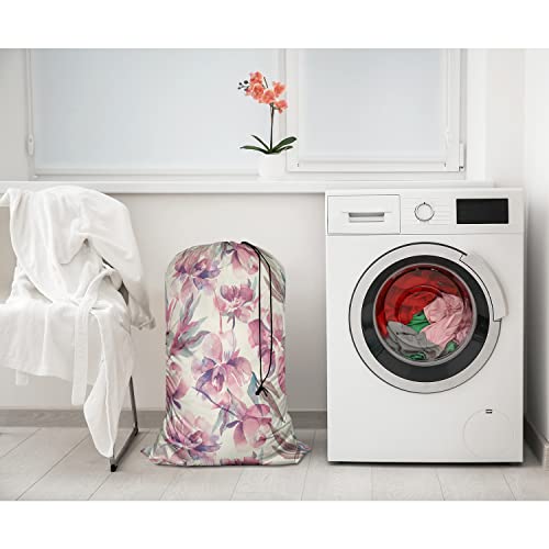 Swono LAUNDRY-BAG-DY2263 Watercolor Floral Extra Large Laundry Bag thumb #4